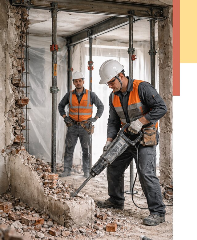 Снос несущих стен в Артеме от 10626 руб. — демонтаж несущей стены под ключ | ОТДЕЛОЧНИК-Арт