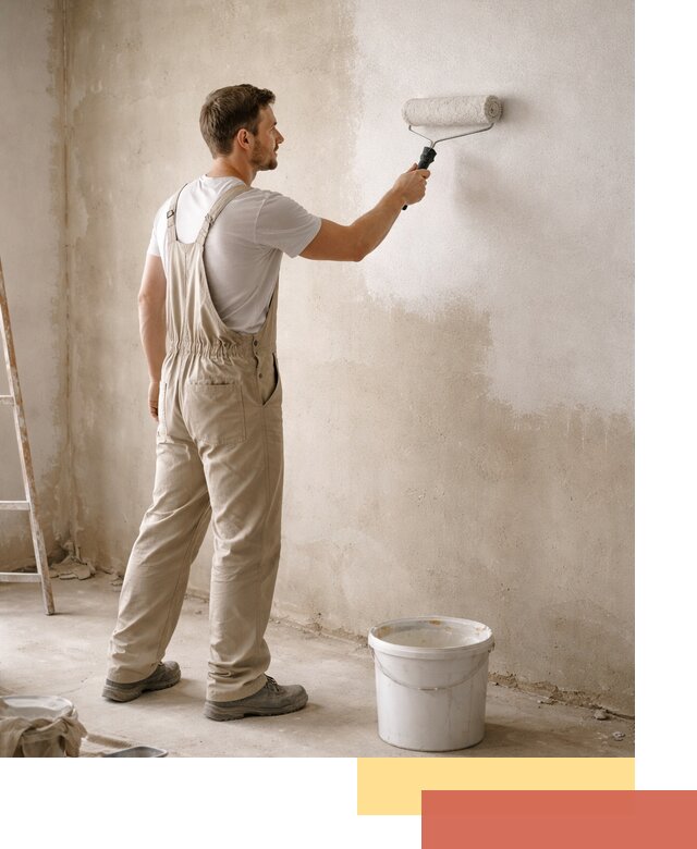 Грунтовка стен под отделку в Артеме профессиональным раствором