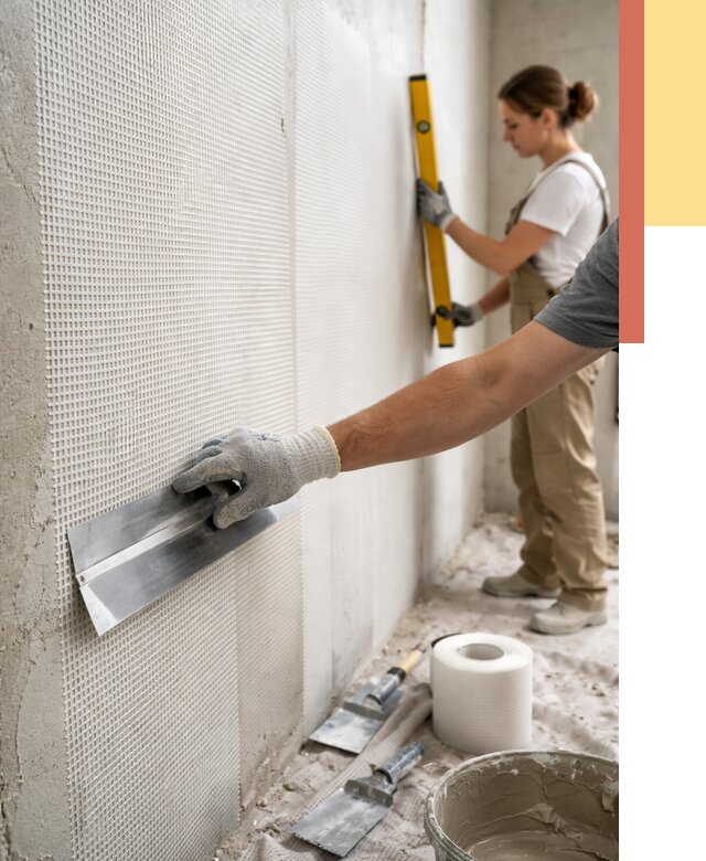 Армирование стен стеклосеткой в Артеме от 3317 руб. под ключ | ОТДЕЛОЧНИК-Арт