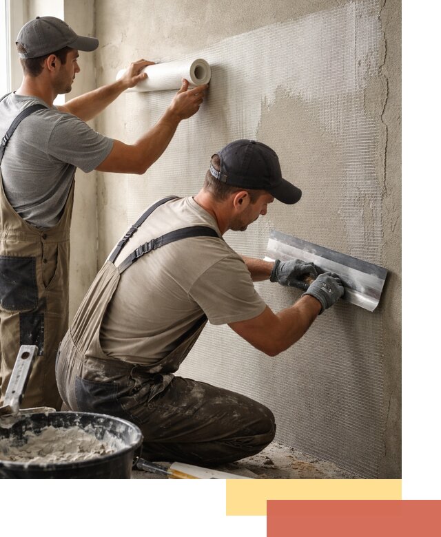 Армирование стен стеклосеткой в Артеме для прочной отделки