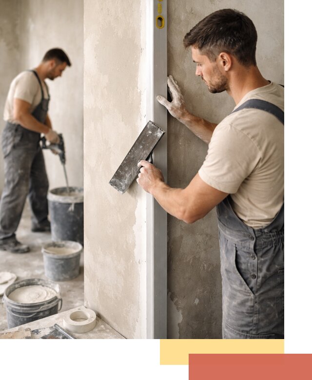 Выведение углов стен в Артеме: монтаж и оштукатуривание