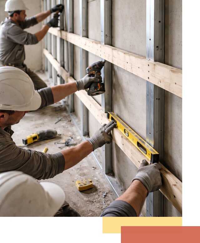 Устройство обрешетки под панели в Артеме