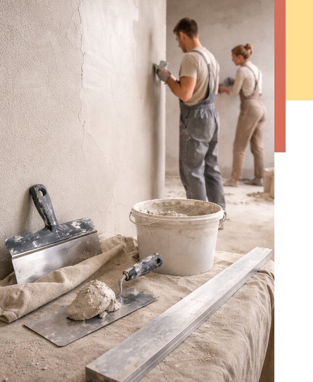 Штукатурка стен гипсовая в Артеме от 4665 руб/м2 — быстро и недорого | ОТДЕЛОЧНИК-Арт