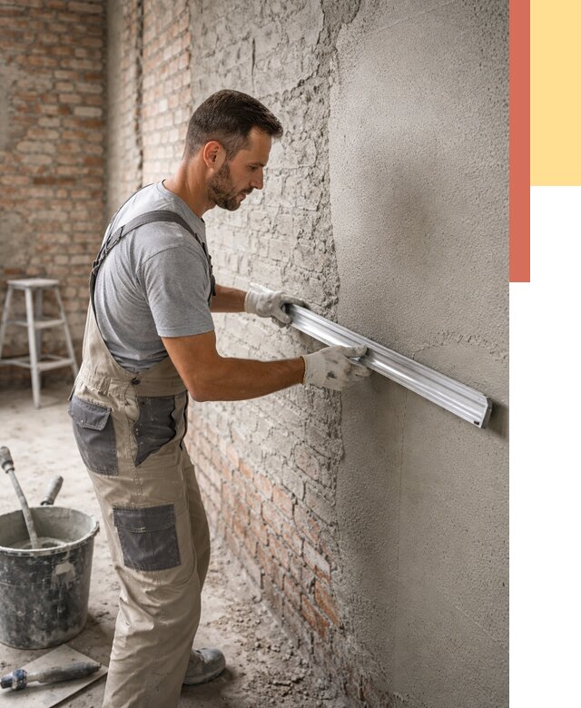 Штукатурка кирпичных стен в Артеме от 4665 руб/м2 — быстро и недорого | ОТДЕЛОЧНИК-Арт