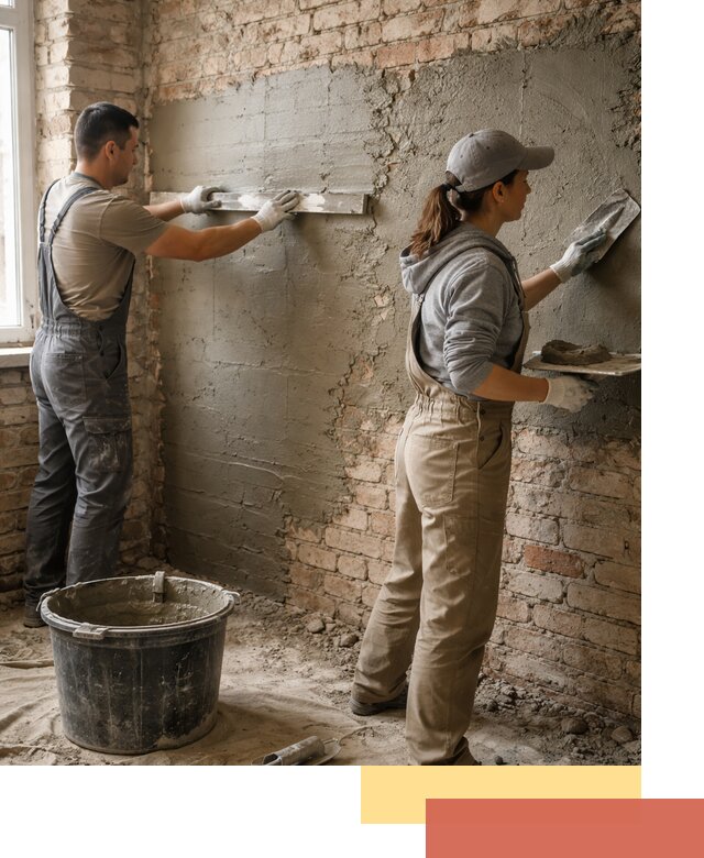 Штукатурка кирпичных стен в Артеме — качественно и надежно