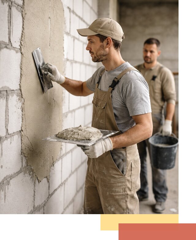 Штукатурка стен из газобетона в Артеме под ключ