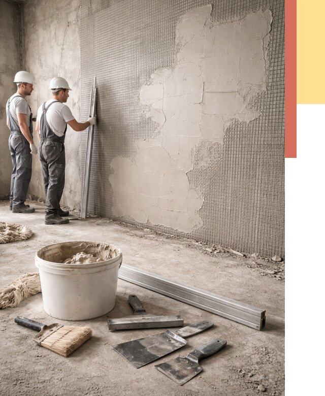 Штукатурка стен по сетке в Артеме от 5702 руб./м2 — быстро и недорого | ОТДЕЛОЧНИК-Арт