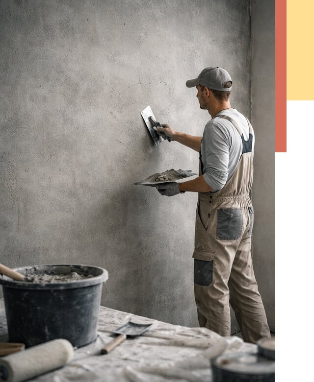 Декоративная штукатурка под бетон в Артеме от 2592 руб./м² — нанесение под ключ | ОТДЕЛОЧНИК-Арт