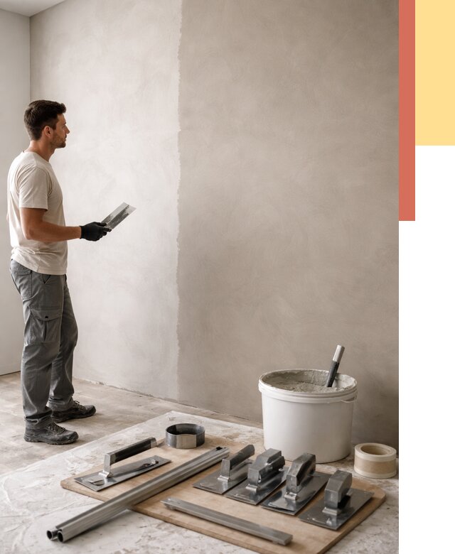 Нанесение микроцемента на стены в Артеме от 3317 руб./м2 под ключ | ОТДЕЛОЧНИК-Арт