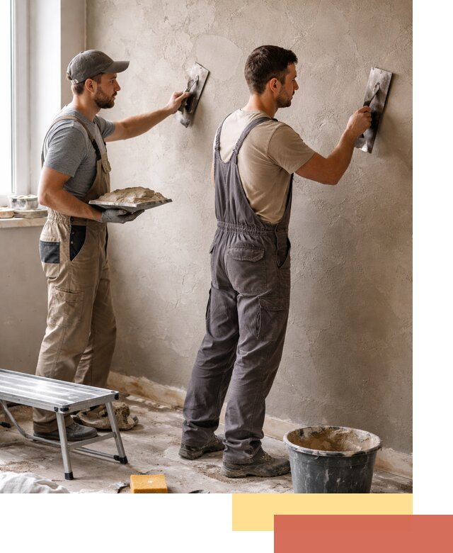 Ремонт декоративной штукатурки и восстановление фактуры в Артеме