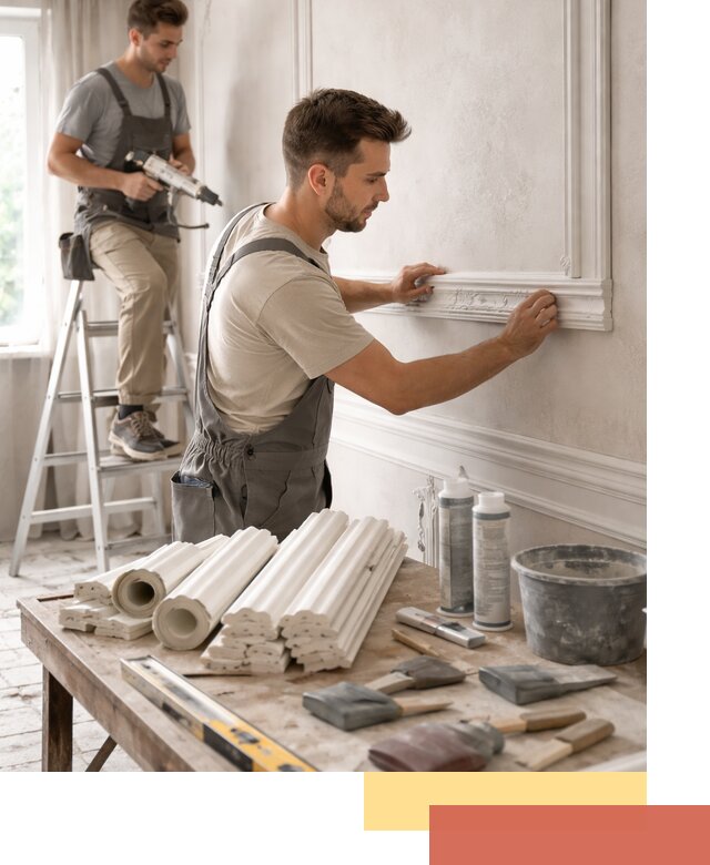 Монтаж лепнины на стены в Артеме профессионально и качественно