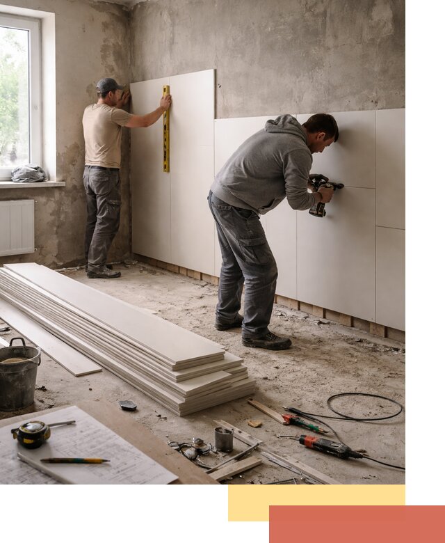 Монтаж ПВХ панелей на стены в Артеме качественно и быстро