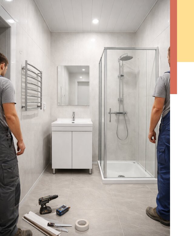 Отделка ванной комнаты панелями ПВХ в Артеме от 4665 руб. за м2 | ОТДЕЛОЧНИК-Арт