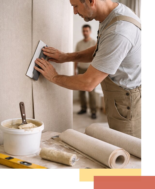 Поклейка текстильных обоев в Артеме профессионально и аккуратно