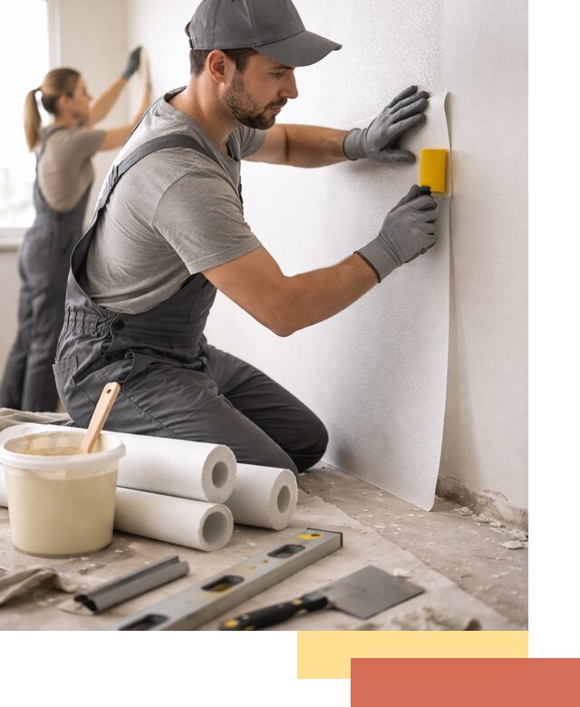 Поклейка стеклообоев профессионально в Артеме