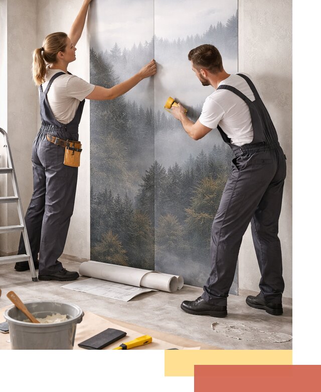 Поклейка фотообоев профессионально в Артеме под ключ