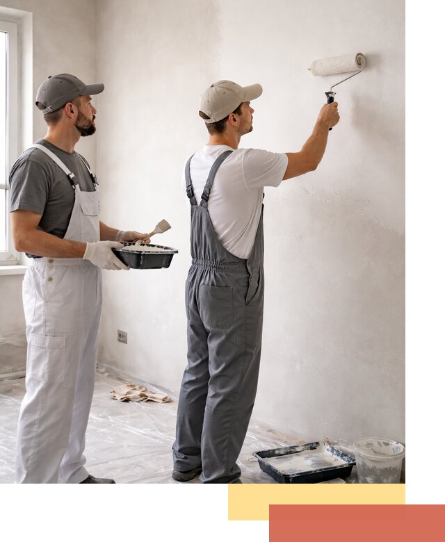 Покраска стен водоэмульсионной краской в Артеме