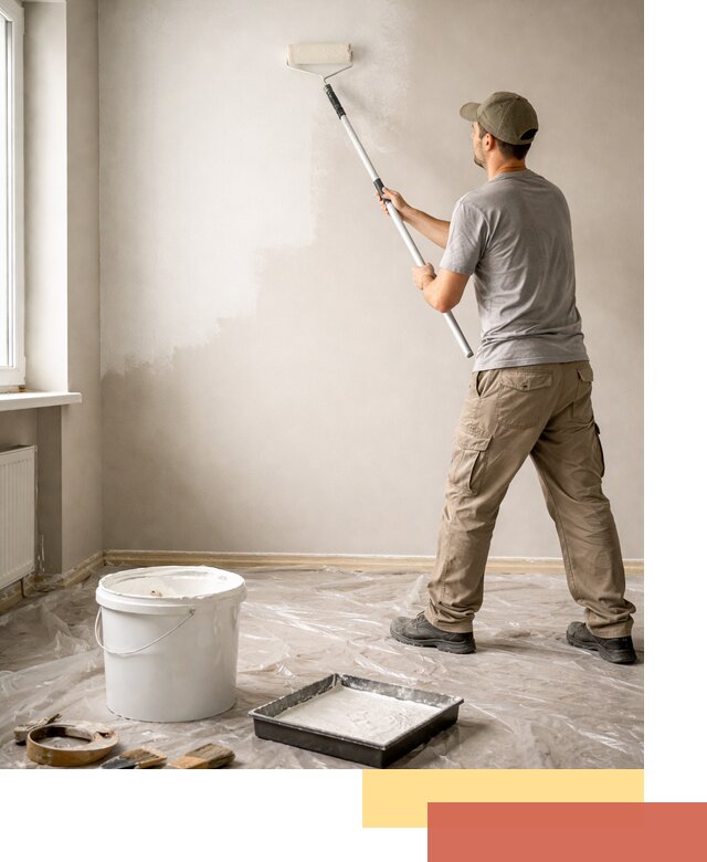 Покраска стен латексной краской в Артеме качественно и быстро