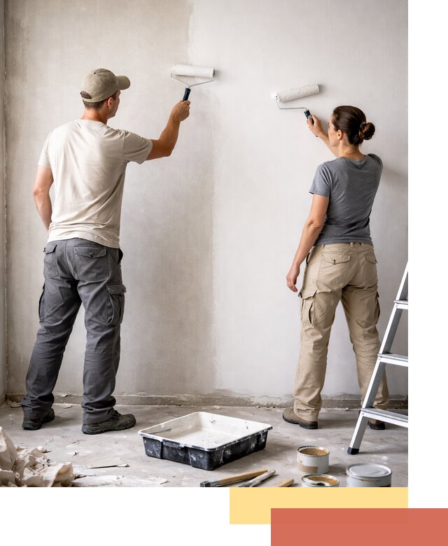 Окраска стен по стеклохолсту в Артеме качественно и долговечно