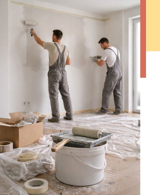 Покраска стен в квартире в Артеме от 2592 руб/м2 — быстро и недорого | ОТДЕЛОЧНИК-Арт