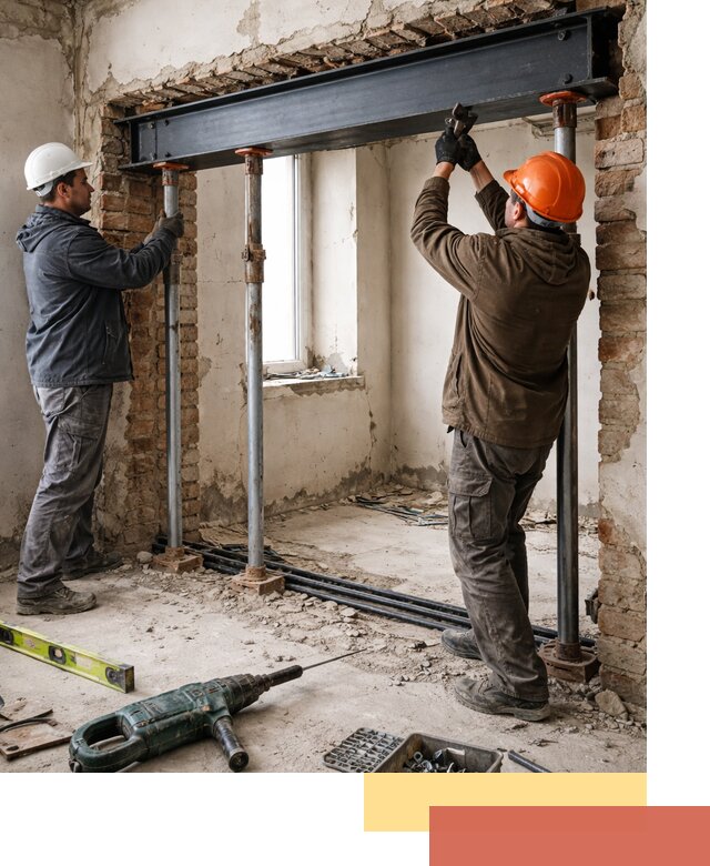 Усиление проема в стене в Артеме для расширения и безопасности