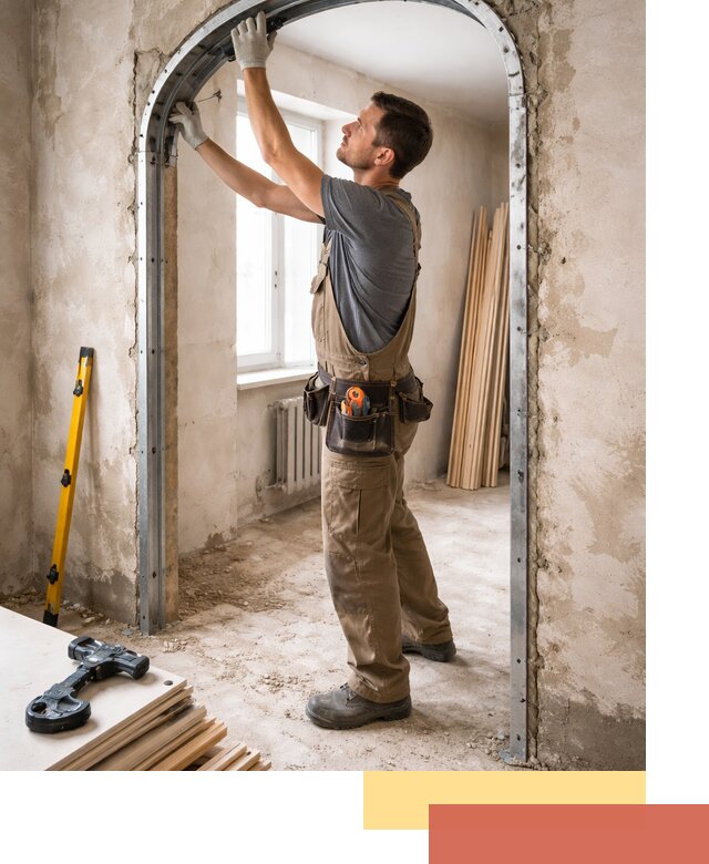 Устройство арочного проема в Артеме под ключ