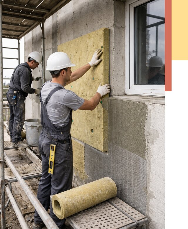 Утепление стен в Артеме от 4458 руб. под ключ — быстро и недорого | ОТДЕЛОЧНИК-Арт