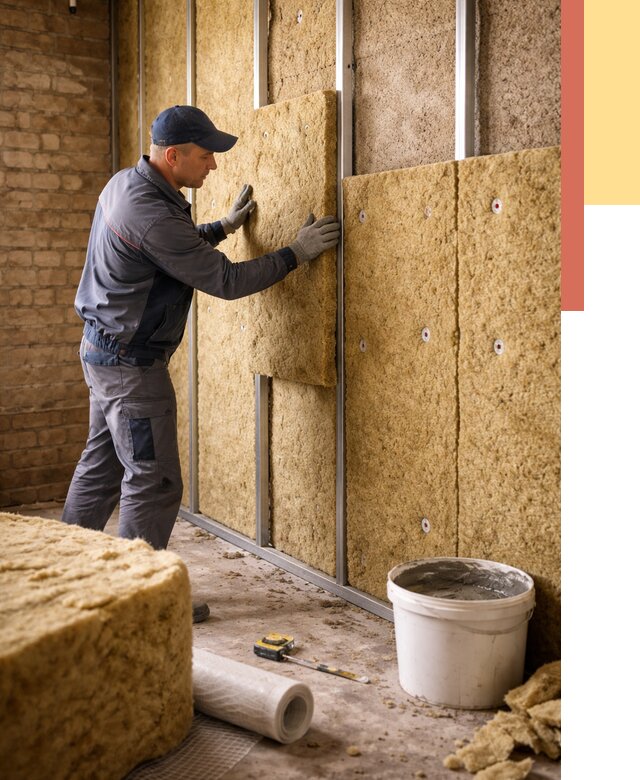 Утепление стен минватой в Артеме от 1400 руб./м2 — недорого и быстро | ОТДЕЛОЧНИК-Арт