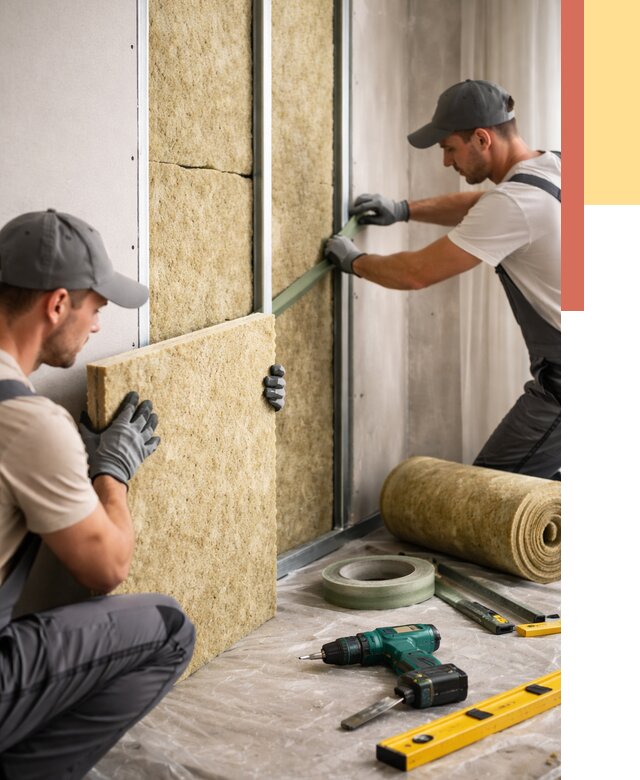 Шумоизоляция стен в Артеме под ключ от 1918 руб. | ОТДЕЛОЧНИК-Арт