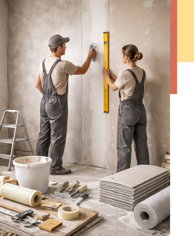 Отделка стен в Артеме от 1555 руб/м² — недорого, быстро, под ключ | ОТДЕЛОЧНИК-Арт