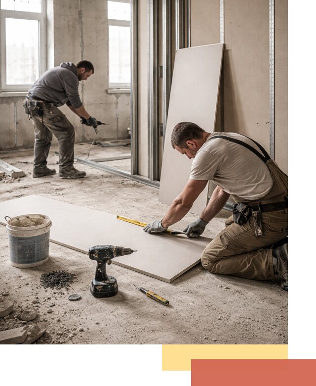 Кладка перегородок из ПГП под ключ в Артеме