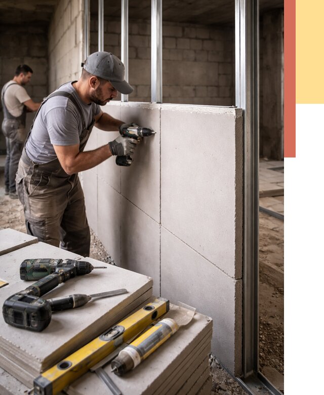 Кладка влагостойких перегородок ПГП в Артеме от 1244 руб. под ключ | ОТДЕЛОЧНИК-Арт