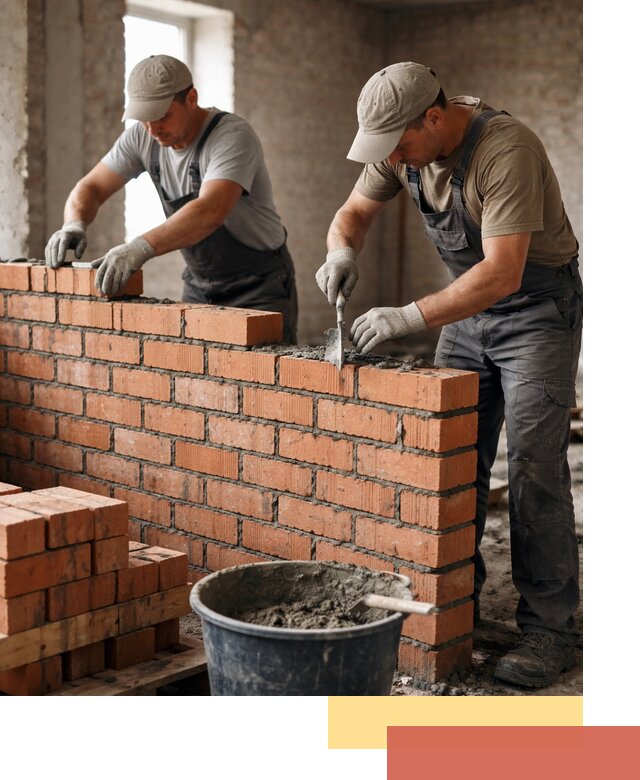 Кладка кирпичных перегородок под ключ в Артеме