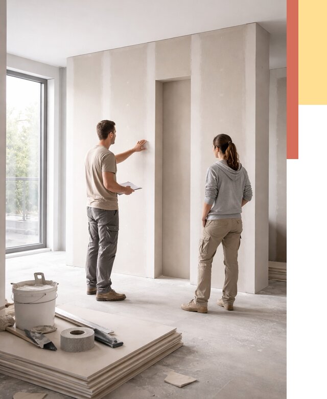 Зонирующая перегородка из гипсокартона в Артеме от 2903 руб. под ключ | ОТДЕЛОЧНИК-Арт