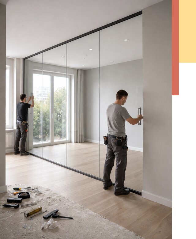 Изготовление стеклянных перегородок в Артеме от 12803 руб. под ключ | ОТДЕЛОЧНИК-Арт