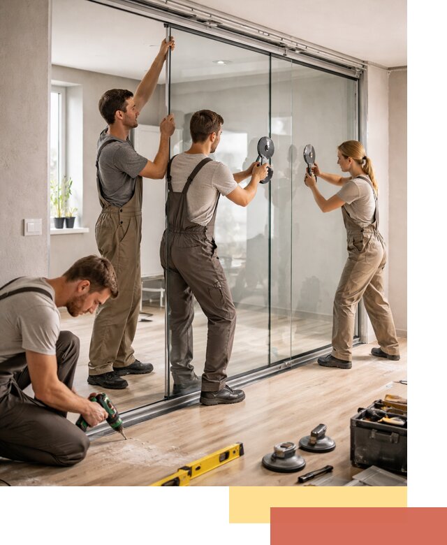 Изготовление стеклянных перегородок на заказ в Артеме