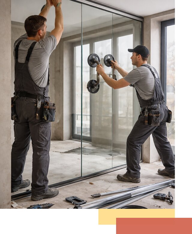 Цельностеклянные перегородки под ключ в Артеме