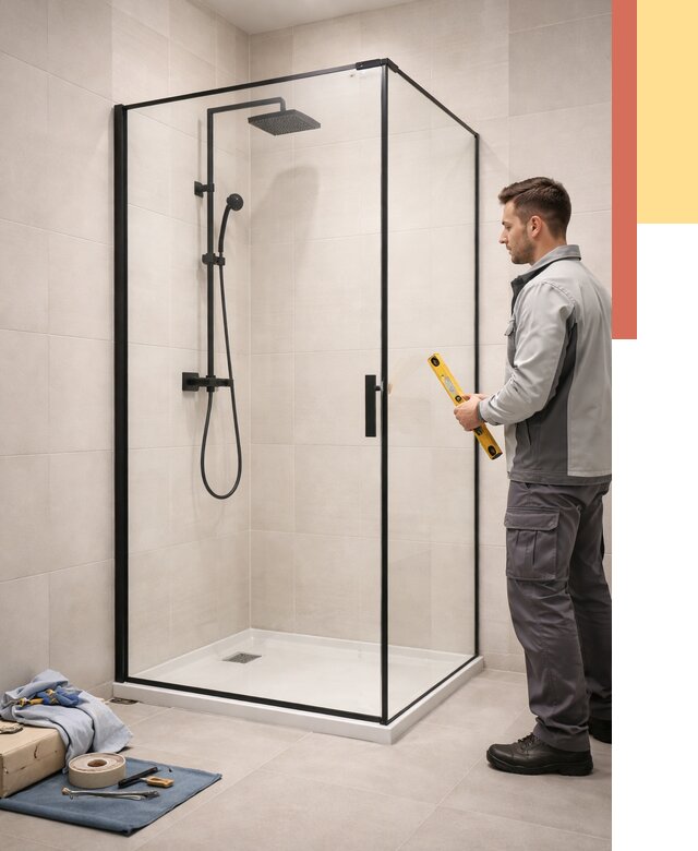 Стеклянные перегородки для душа в Артеме от 12959 руб. | Монтаж под ключ — ОТДЕЛОЧНИК-Арт