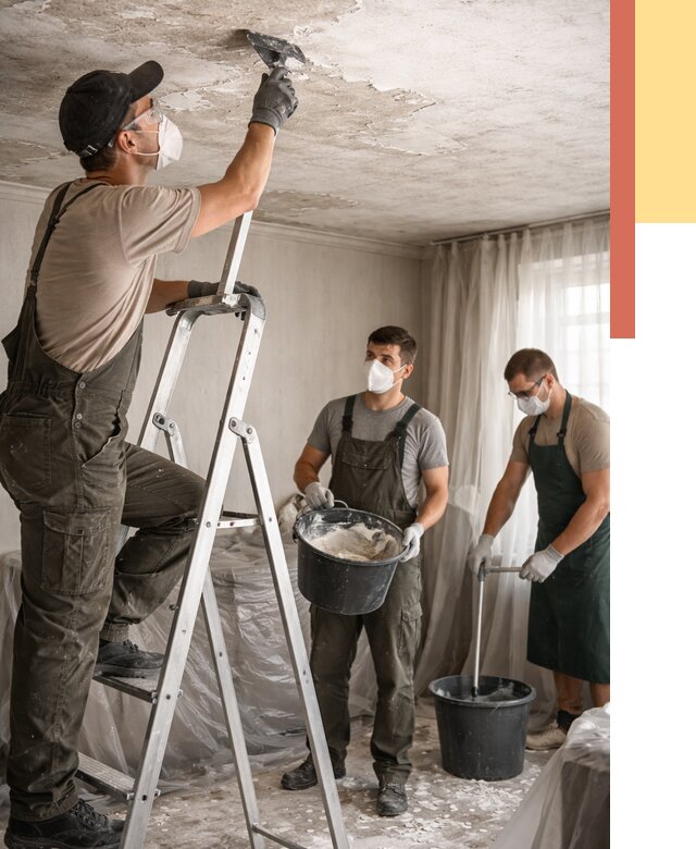 Удаление побелки с потолка в Артеме от 2592 руб. быстро и недорого | ОТДЕЛОЧНИК-Арт