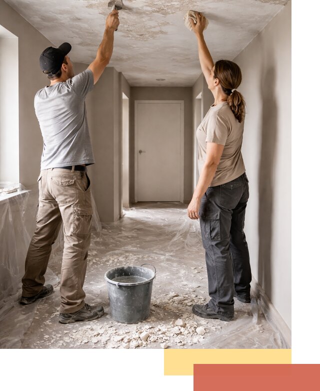 Удаление побелки с потолка в Артеме — быстро и аккуратно