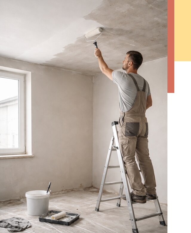 Грунтовка потолка в Артеме от 2592 руб. — быстро и недорого | ОТДЕЛОЧНИК-Арт