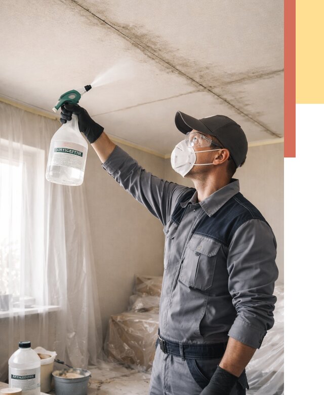 Антисептическая обработка потолка в Артеме от 2592 руб. | ОТДЕЛОЧНИК-Арт