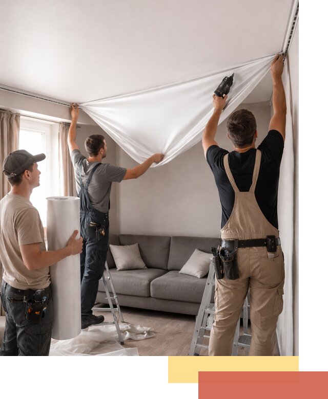 Монтаж сатинового натяжного потолка в Артеме качественно и быстро