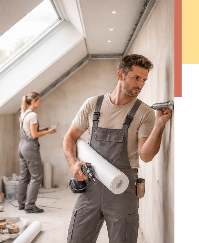 Монтаж натяжного потолка на мансарде в Артеме от 3628 руб. | ОТДЕЛОЧНИК-Арт