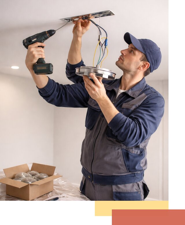 Установка люстры в натяжной потолок в Артеме