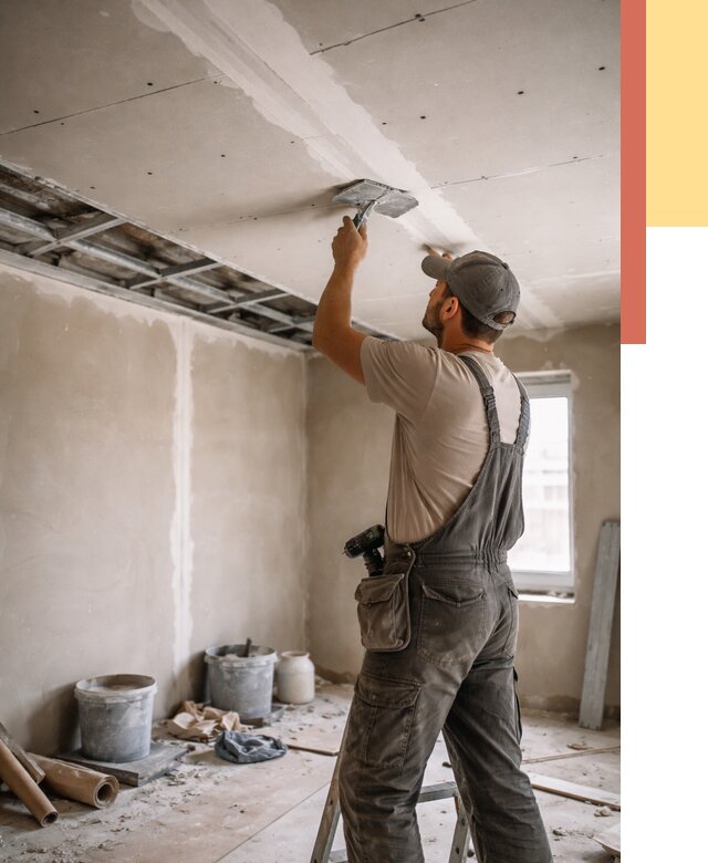Ремонт потолка из гипсокартона в Артеме от 674 руб./м² — быстро и недорого | ОТДЕЛОЧНИК-Арт