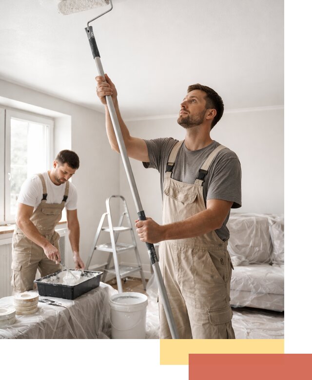 Покраска потолка водоэмульсионной краской в Артеме