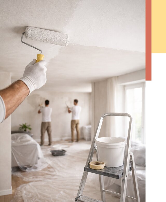 Покраска потолка акриловой краской в Артеме от 2592 руб. | ОТДЕЛОЧНИК-Арт