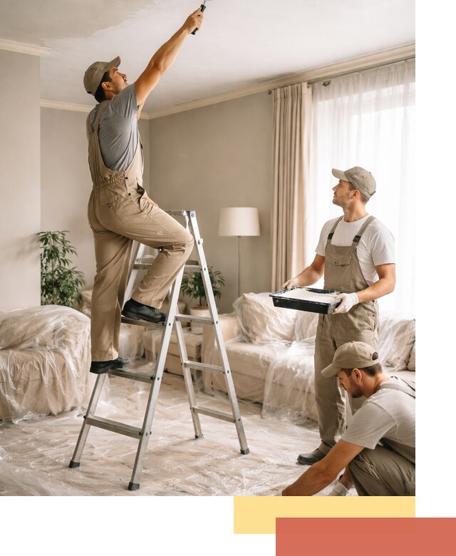 Покраска потолков акриловой краской в Артеме качественно и быстро