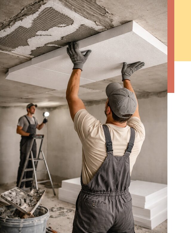 Утепление потолка пенопластом в Артеме от 4665 руб/м2 — недорого и быстро | ОТДЕЛОЧНИК-Арт